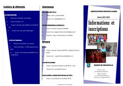 Le dépliant des associations 2021-2022