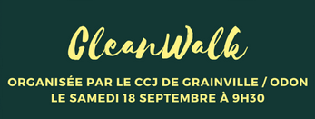 Le Conseil Citoyen des Jeunes de Grainville sur Odon organise un « CLEANWALK » le samedi 18 septembre 2021 à 9h30.