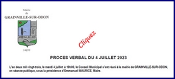 Liste des délibérations du 4 juillet 2023