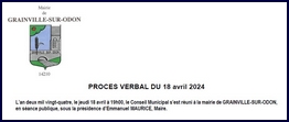 LISTE DES DELIBERATIONS DU 18 avril 2024