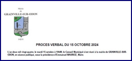 Liste des délibérations du 15 octobre 2024