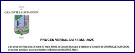 Liste des délibérations du 13 mai  2025