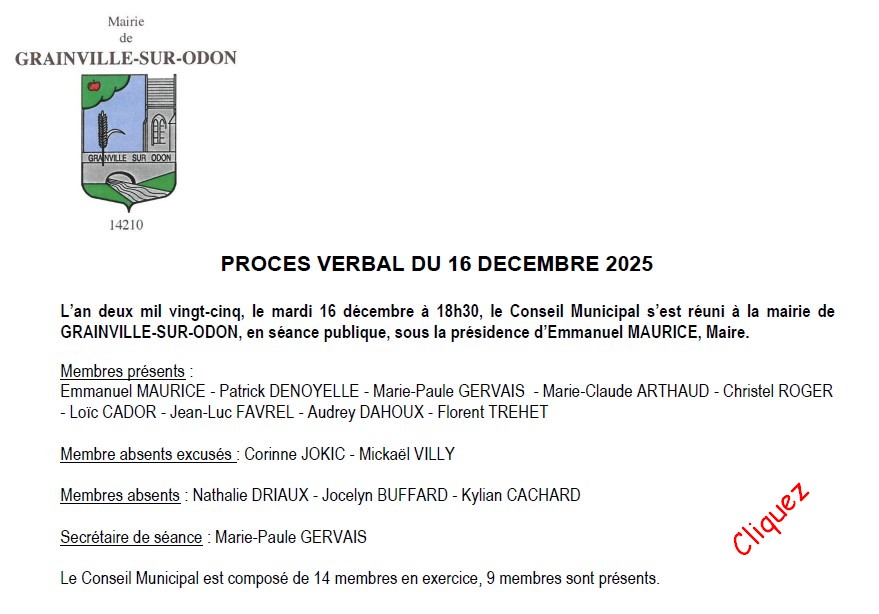 Délibérations du 16 décembre 2025