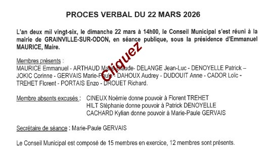 PV du 22 mars cliquez