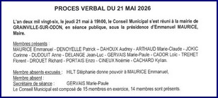 PROCES VERBAL CONSEIL MUNICIPAL DU 21 MAI 2026