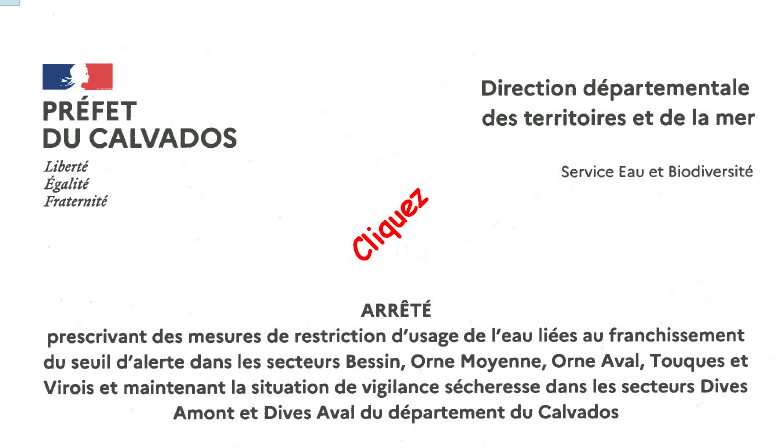 Arrêté préfectoral